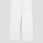Theory Women Drape Denim Wide Straight Denim Pants - Optic White