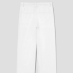 Theory Women Drape Denim Wide Straight Denim Pants - Optic White