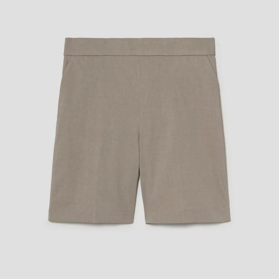 Theory Women Good Crunch Pull On Shorts - Soft Taupe