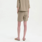 Theory Women Good Crunch Pull On Shorts - Soft Taupe