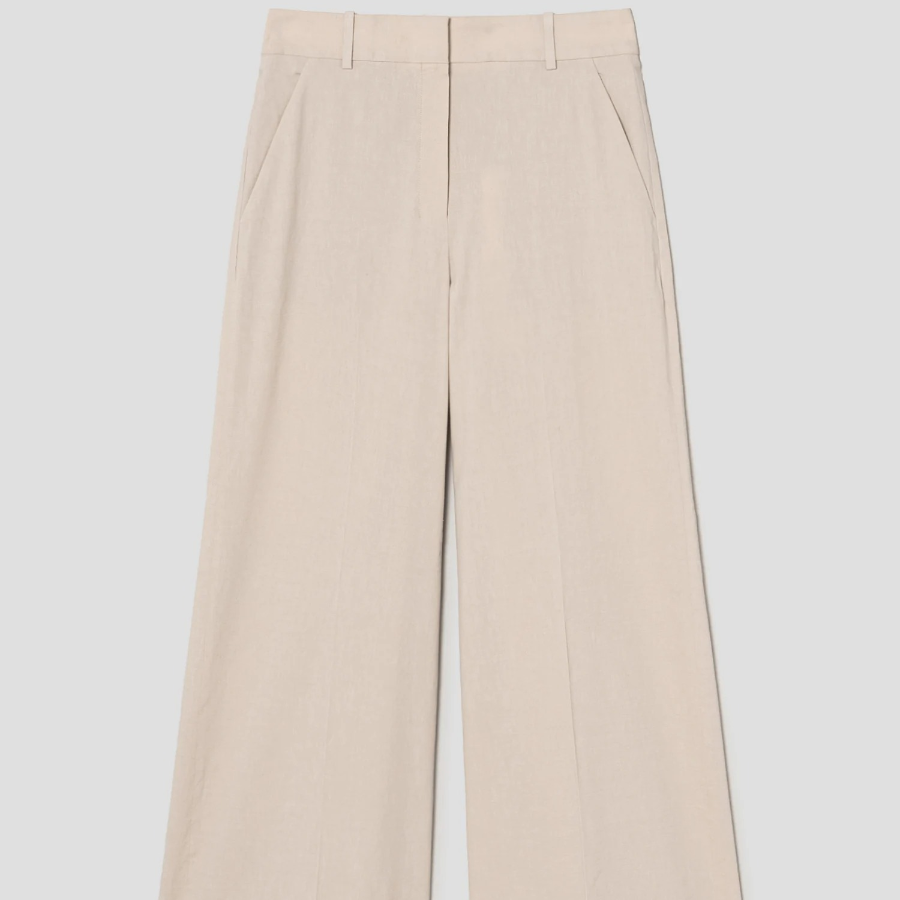 Theory Women Good Crunch Highwaist Trouser - Straw