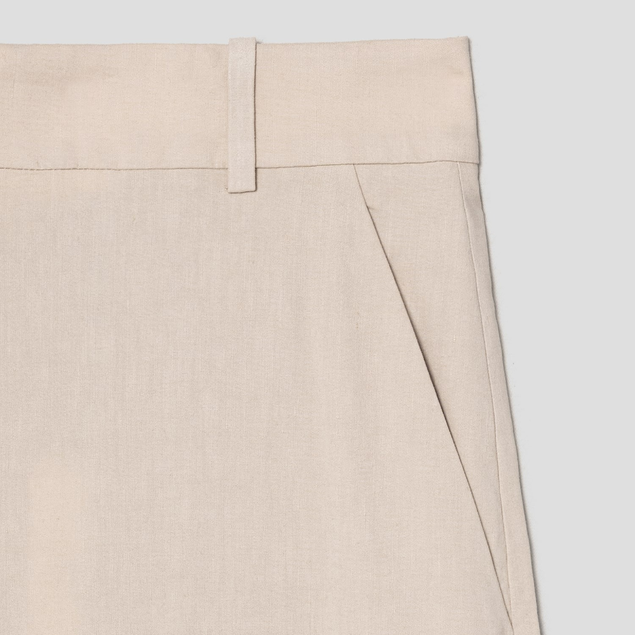 Theory Women Good Crunch Highwaist Trouser - Straw