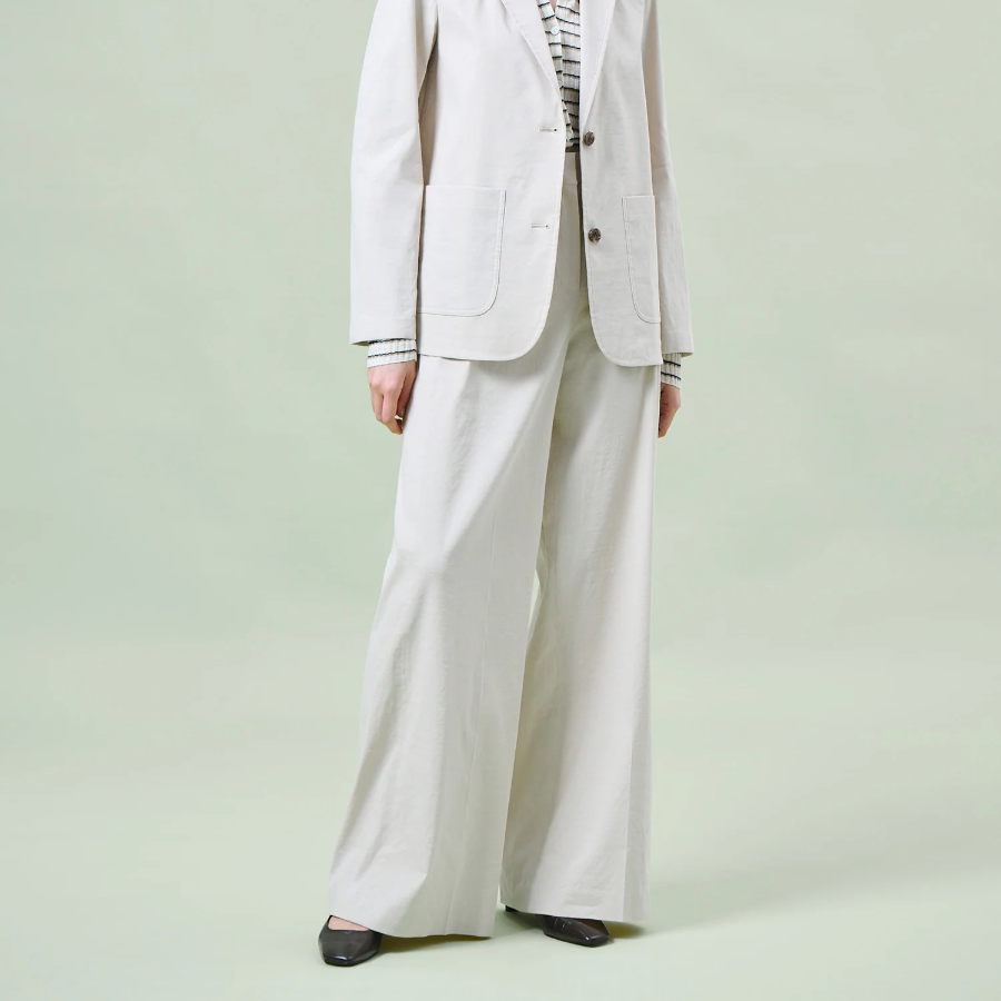 Theory Women Good Crunch Highwaist Trouser - Straw