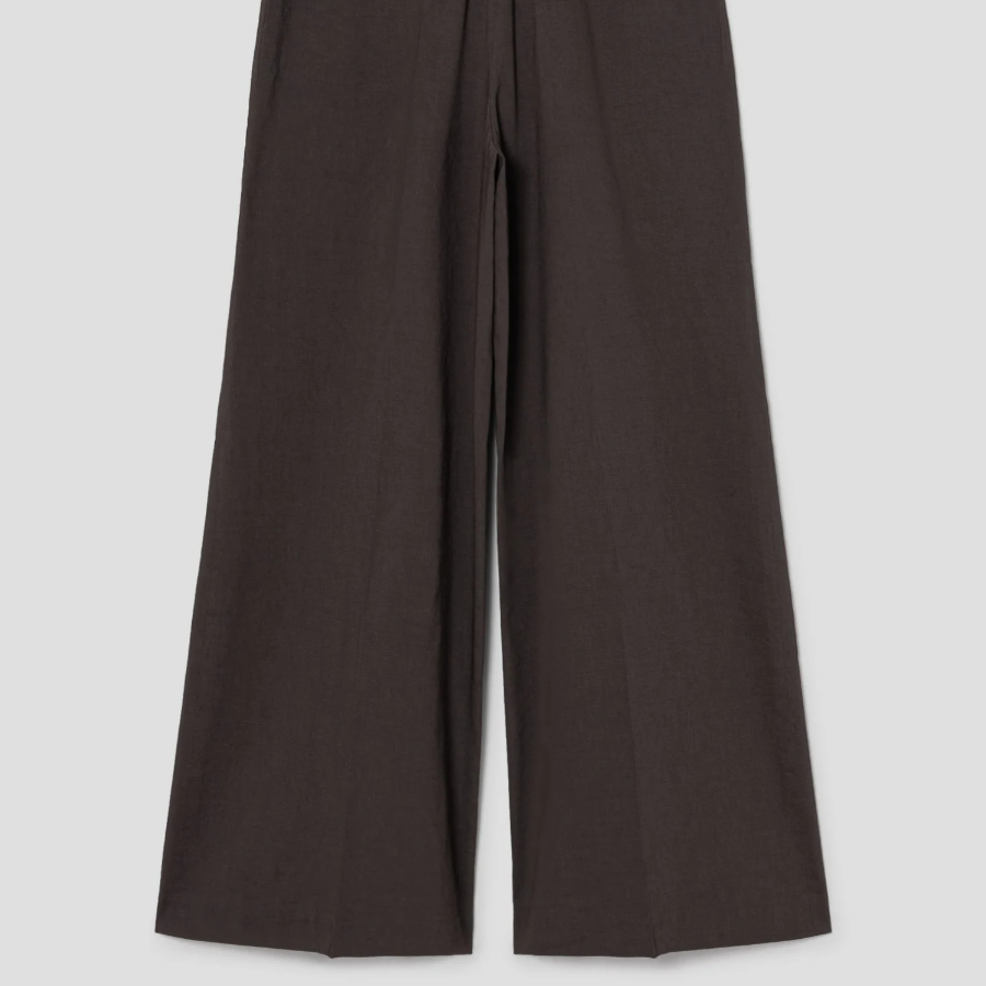 Theory Women Good Crunch Highwaist Trouser - Coffee