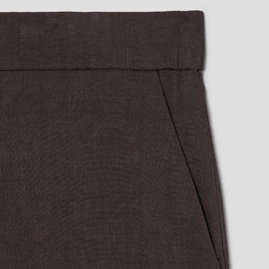 Theory Women Good Crunch Pull On Shorts - Coffee