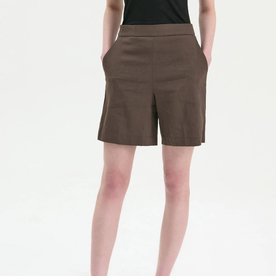Theory Women Good Crunch Pull On Shorts - Coffee
