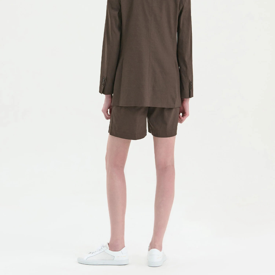 Theory Women Good Crunch Pull On Shorts - Coffee