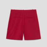 Theory Women Good Crunch Pleated Front Short - Cherry