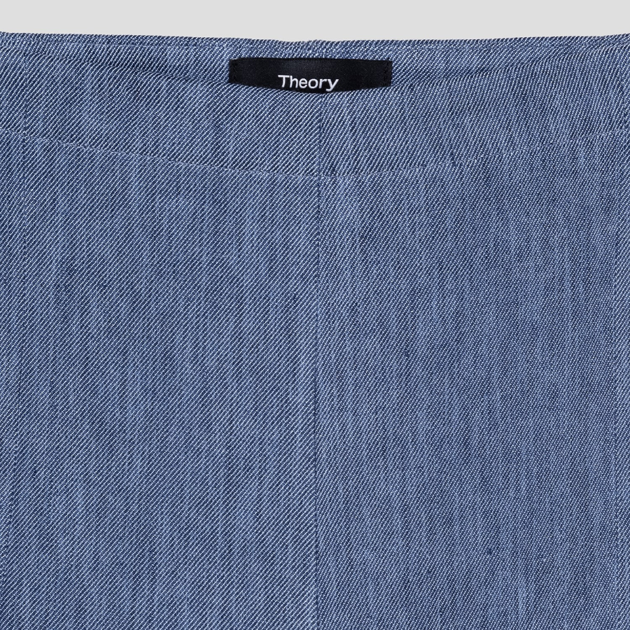 Theory Women Denim Crunch Short - Light Denim