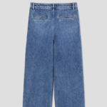 Theory Women Drape Denim Wide Straight Denim Pants - Light Indigo