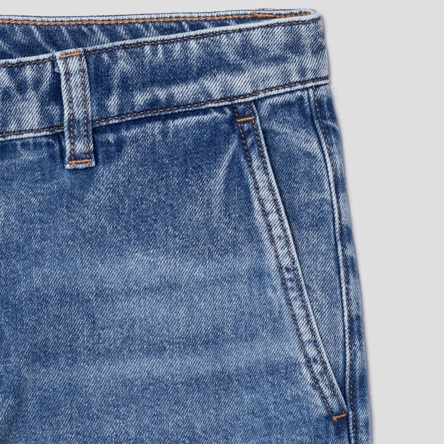 Theory Women Drape Denim Wide Straight Denim Pants - Light Indigo