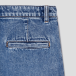 Theory Women Drape Denim Wide Straight Denim Pants - Light Indigo