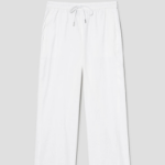 Theory Women White Crunch Drawcord Pull On Pants - White