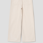 Theory Women Soft Denim High Waist Wide Jean - Ecru