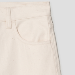 Theory Women Soft Denim High Waist Wide Jean - Ecru