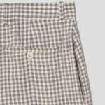 Theory Women Linear Check Classic Trouser - Cream Multi