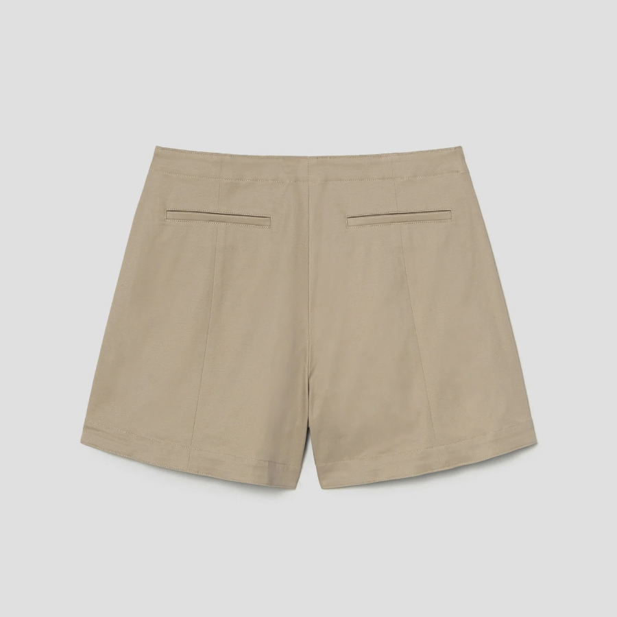 Theory Women Cotton Chino Short - Trench