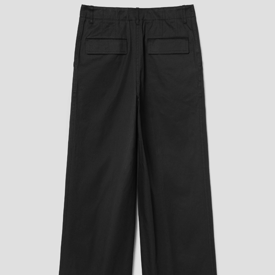Theory Women Cotton Chino Classic Pants - Black