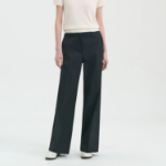 Theory Women Cotton Chino Classic Pants - Black