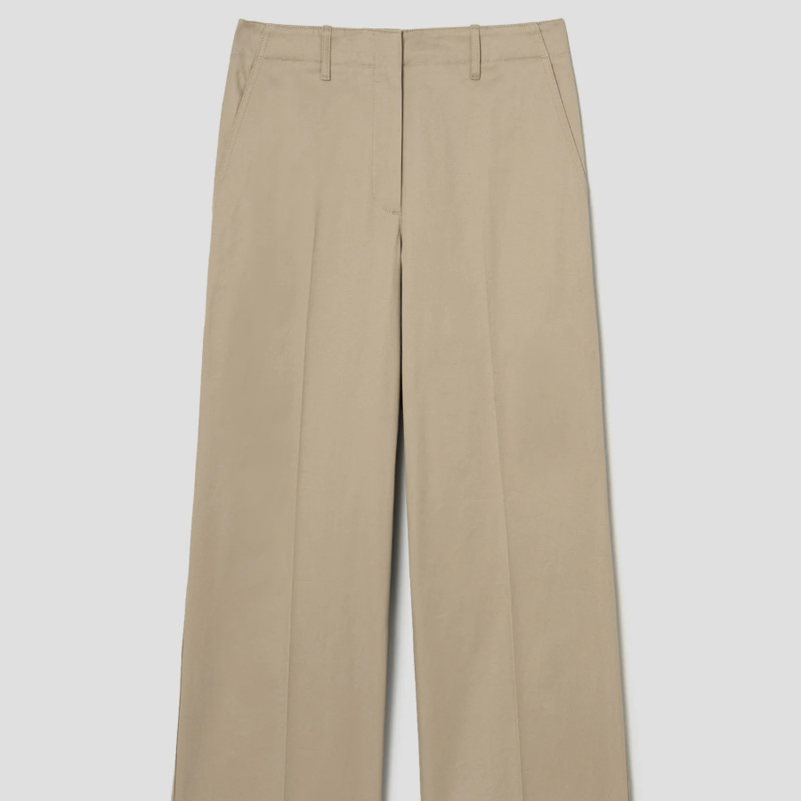 Theory Women Cotton Chino Classic Pants - Trench