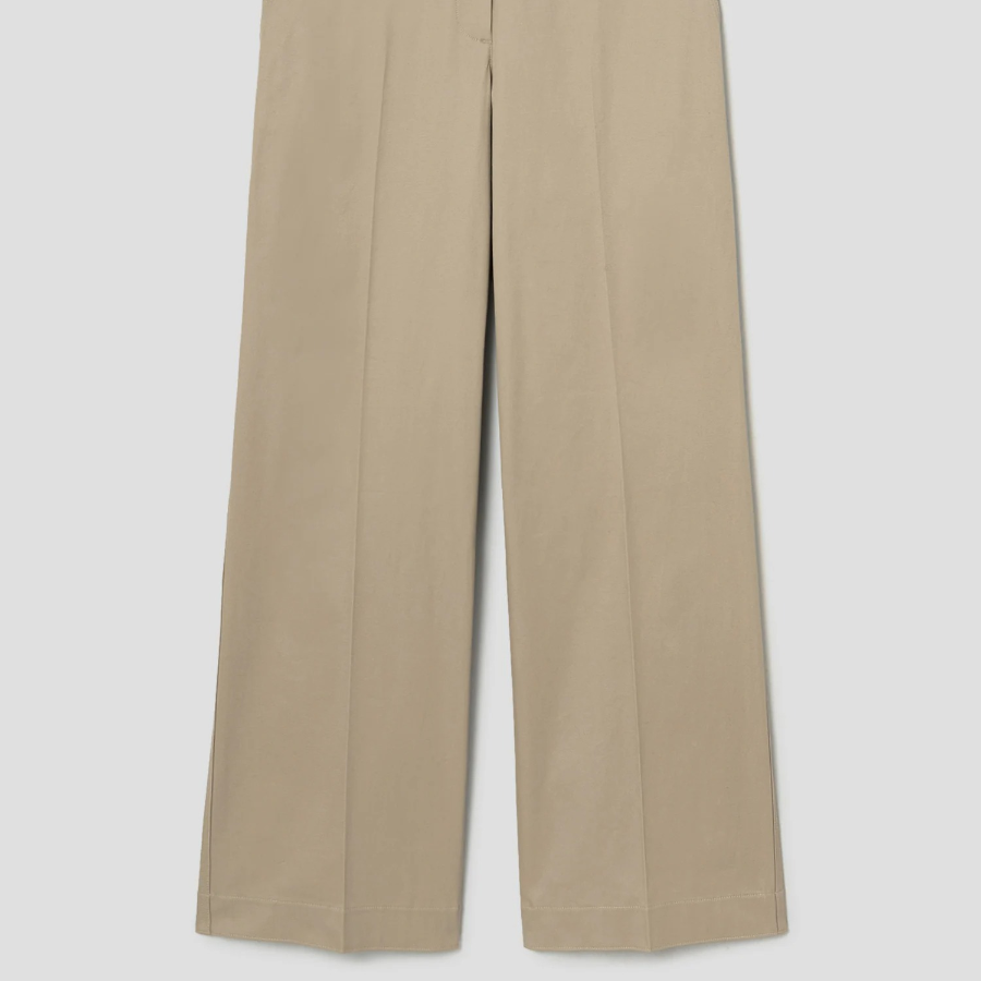 Theory Women Cotton Chino Classic Pants - Trench