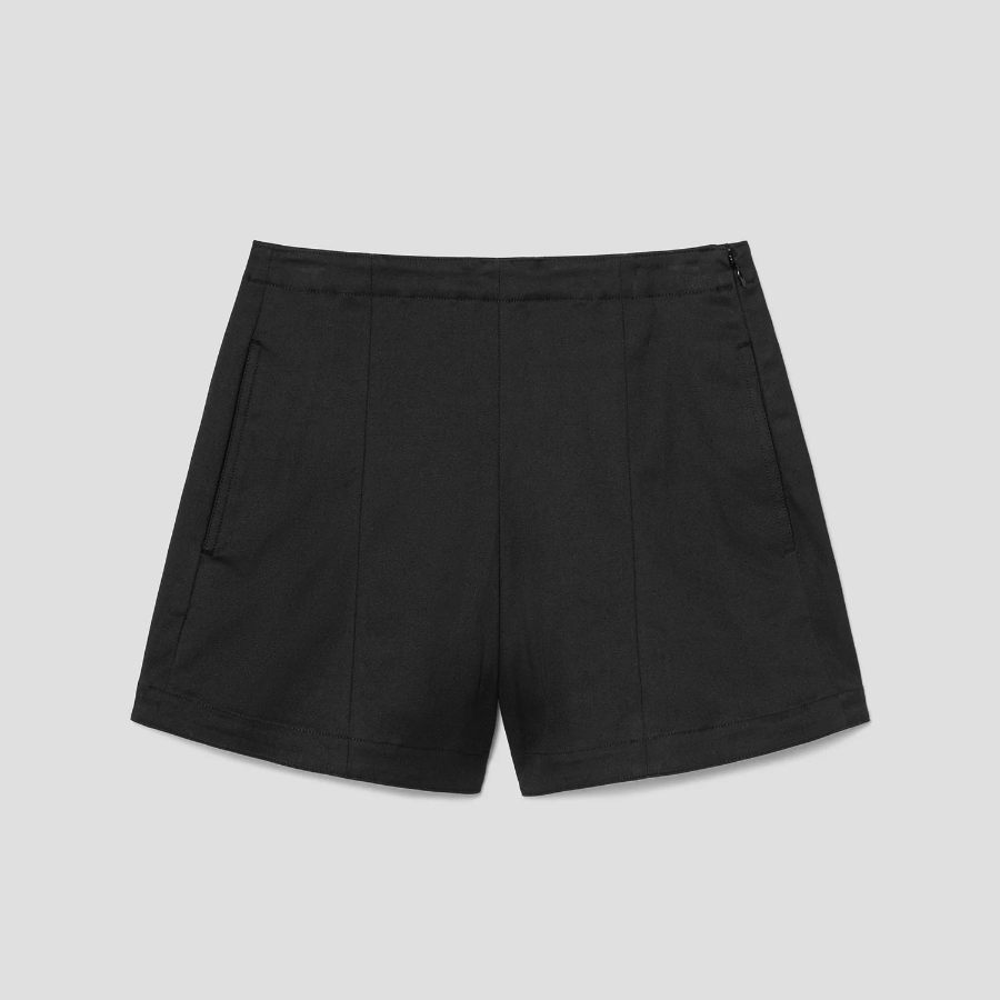 Theory Women Cotton Chino Short - Black