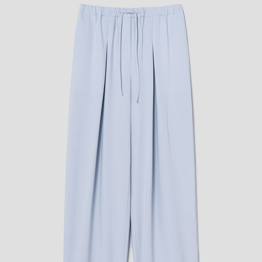 Theory Women Admiral Crepe Pleated Casual Pants - Pearl Blue