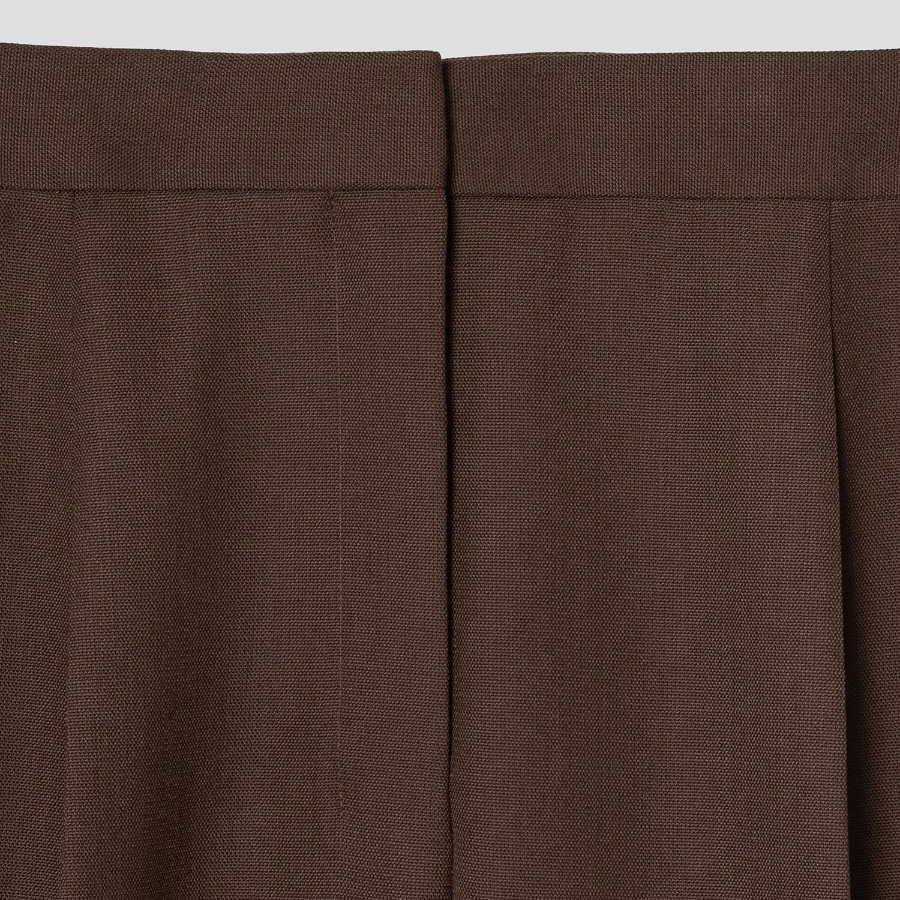 Theory Women Wool Hopsack Pleated Tapered Pants - Clove