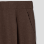 Theory Women Wool Hopsack Pleated Tapered Pants - Clove