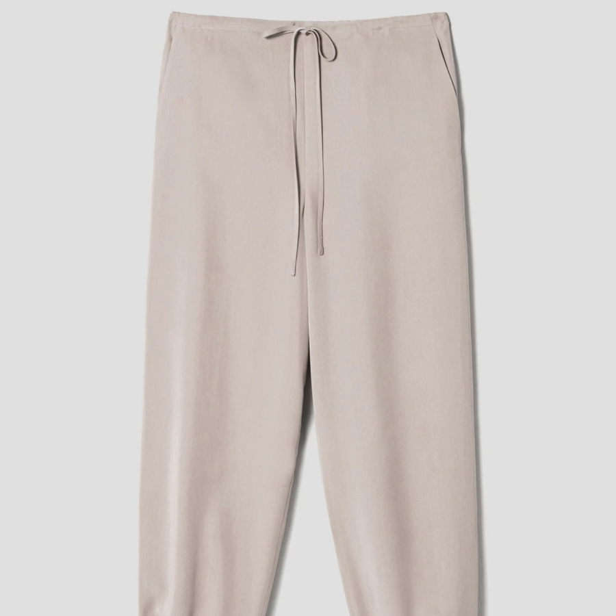 Theory Women Fluid Lyocell Pull On Wide Jogger Pants - Soft Taupe