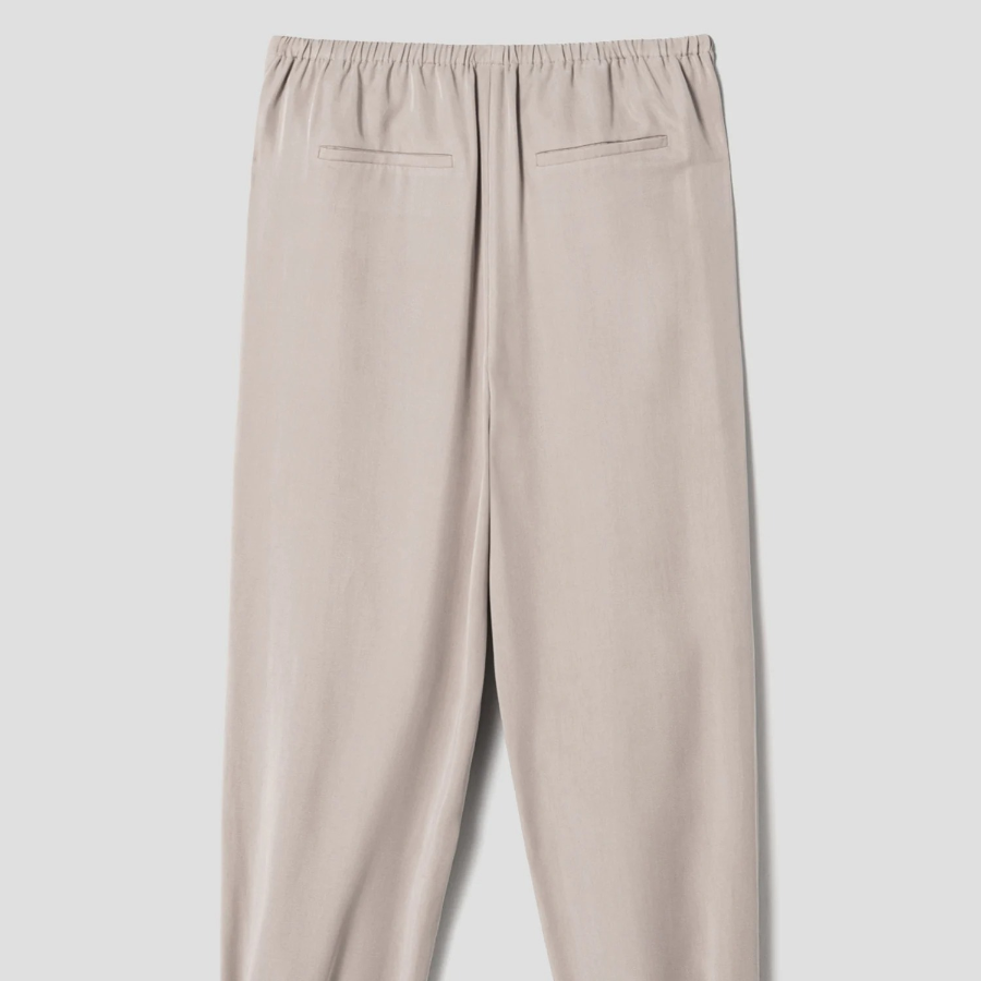 Theory Women Fluid Lyocell Pull On Wide Jogger Pants - Soft Taupe