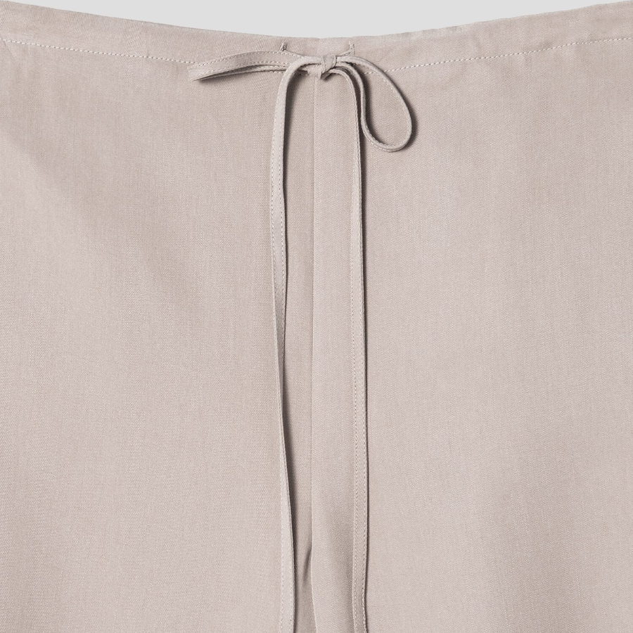 Theory Women Fluid Lyocell Pull On Wide Jogger Pants - Soft Taupe