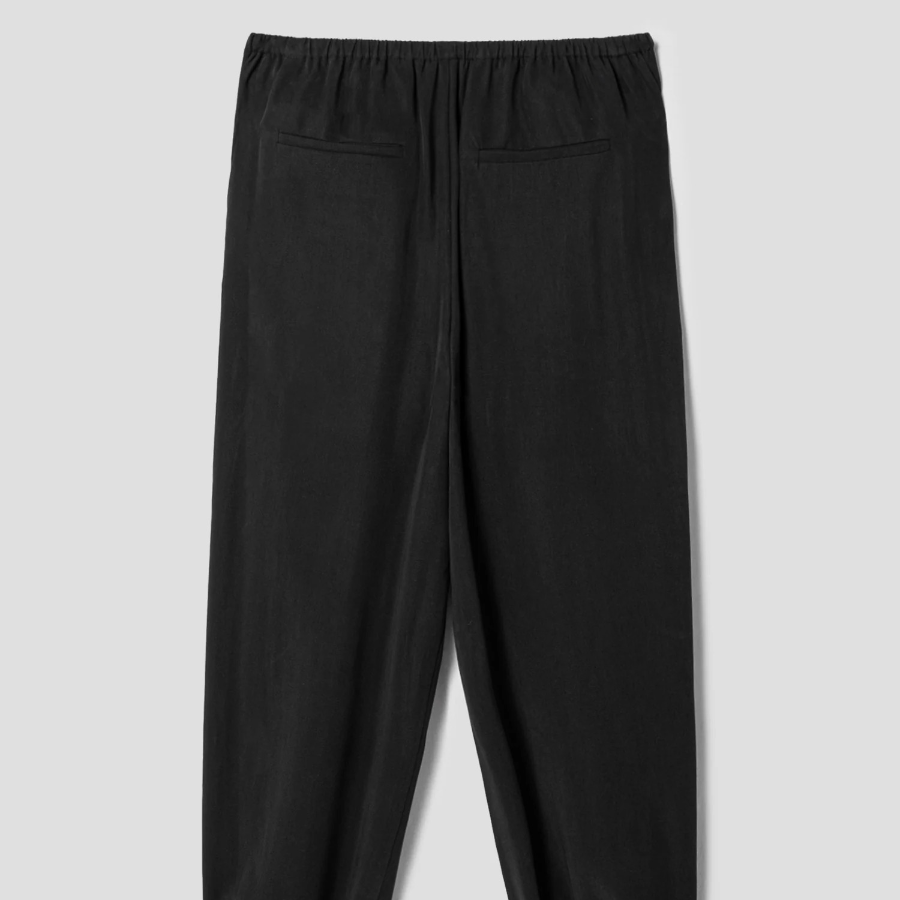 Theory Women Fluid Lyocell Pull On Wide Jogger Pants - Black