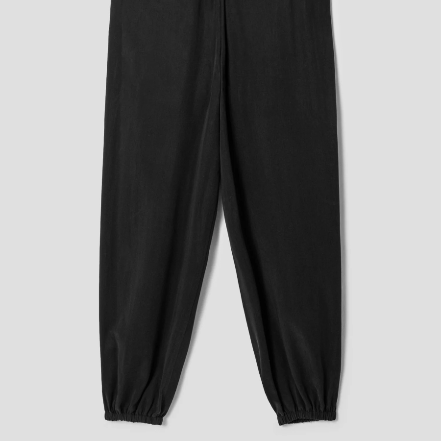 Theory Women Fluid Lyocell Pull On Wide Jogger Pants - Black