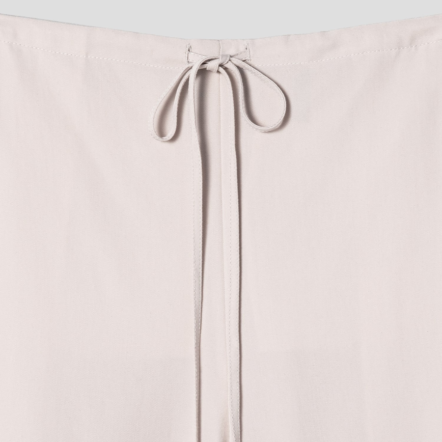 Theory Women Fluid Lyocell Pull On Wide Jogger Pants - New Sand