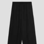 Theory Women Silk Combo Wide A-line Pant - Black