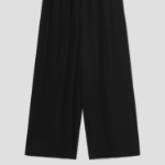 Theory Women Silk Combo Wide A-line Pant - Black