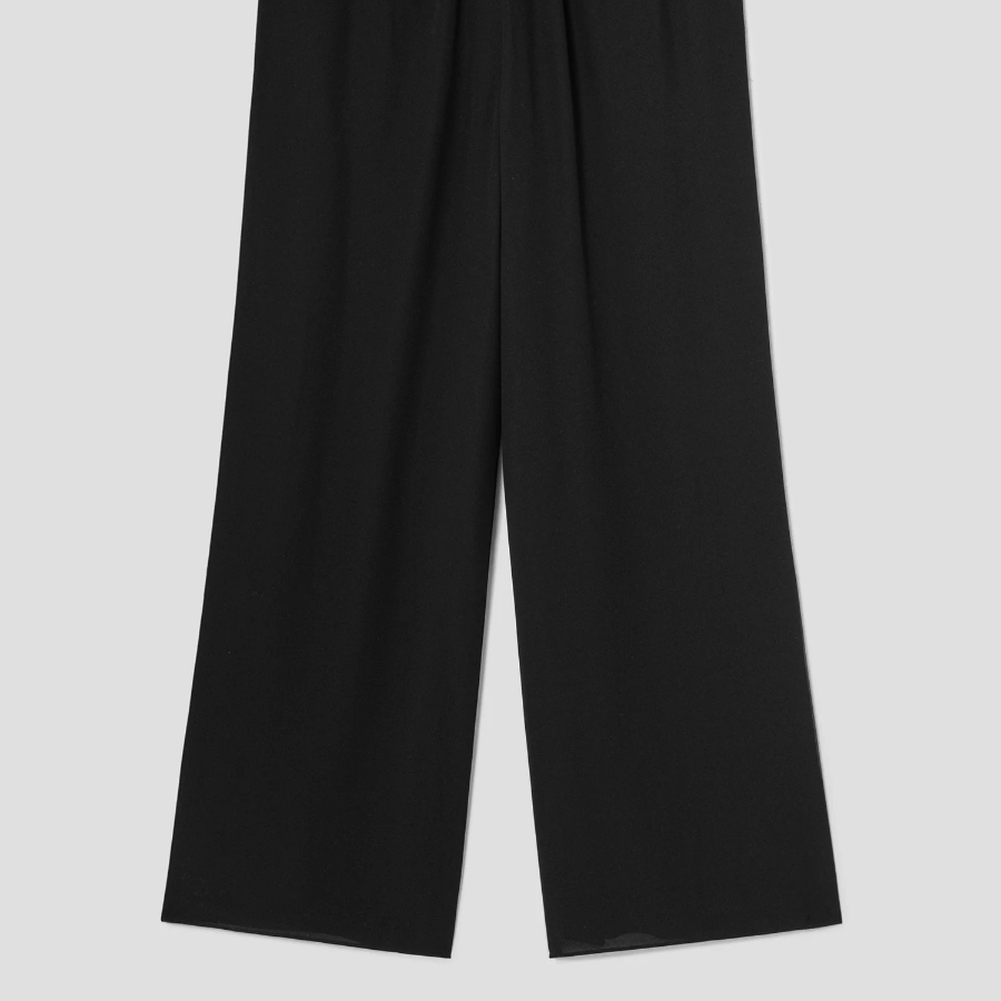 Theory Women Poly Georgette Drawstring Pants - Black