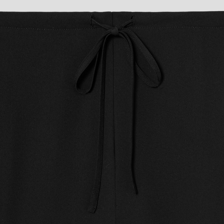 Theory Women Poly Georgette Drawstring Pants - Black