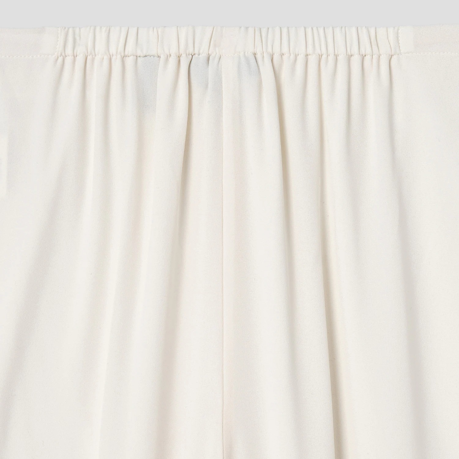 Theory Women Poly Georgette Drawstring Pants - Ivory
