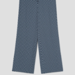 Theory Women Geo Block Georgette Drawstring Pants - Sapphire Multi