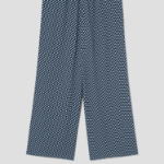 Theory Women Geo Block Georgette Drawstring Pants - Sapphire Multi