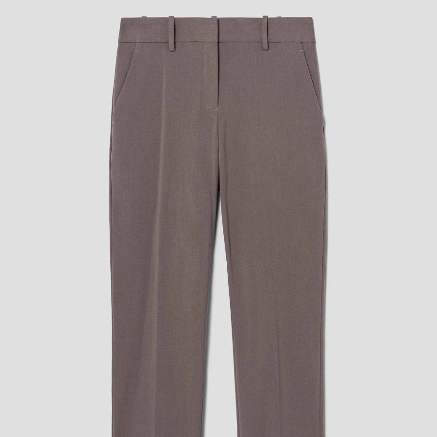 Theory Women Bistretch Treeca Slim Straight Pants - Walnut
