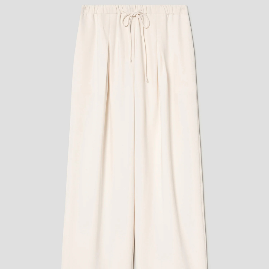 Theory Women Admiral Crepe Pleated Casual Pant - Rice