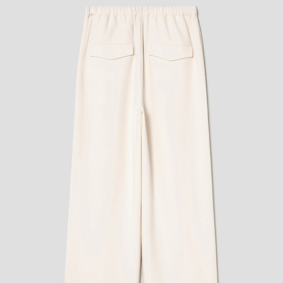Theory Women Admiral Crepe Pleated Casual Pant - Rice