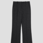Theory Women Interlock Light Slim Trouser - Charcoal Melange