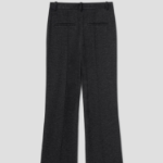 Theory Women Interlock Light Slim Trouser - Charcoal Melange