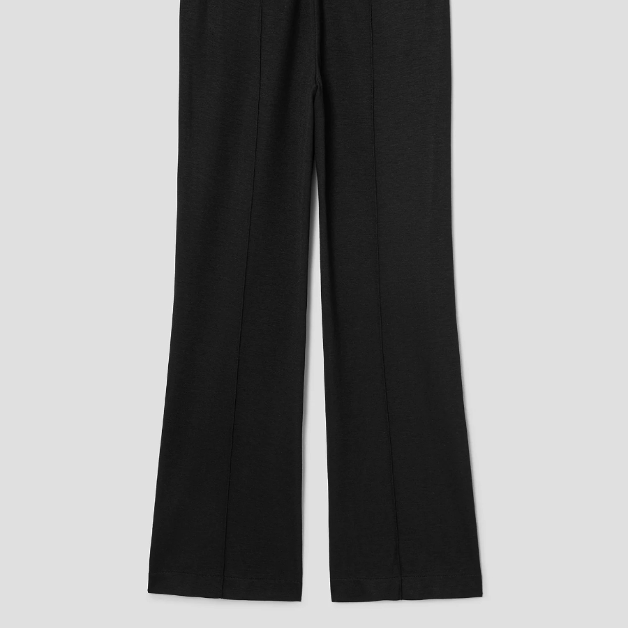 Theory Women Interlock Light Slim Trouser - Black