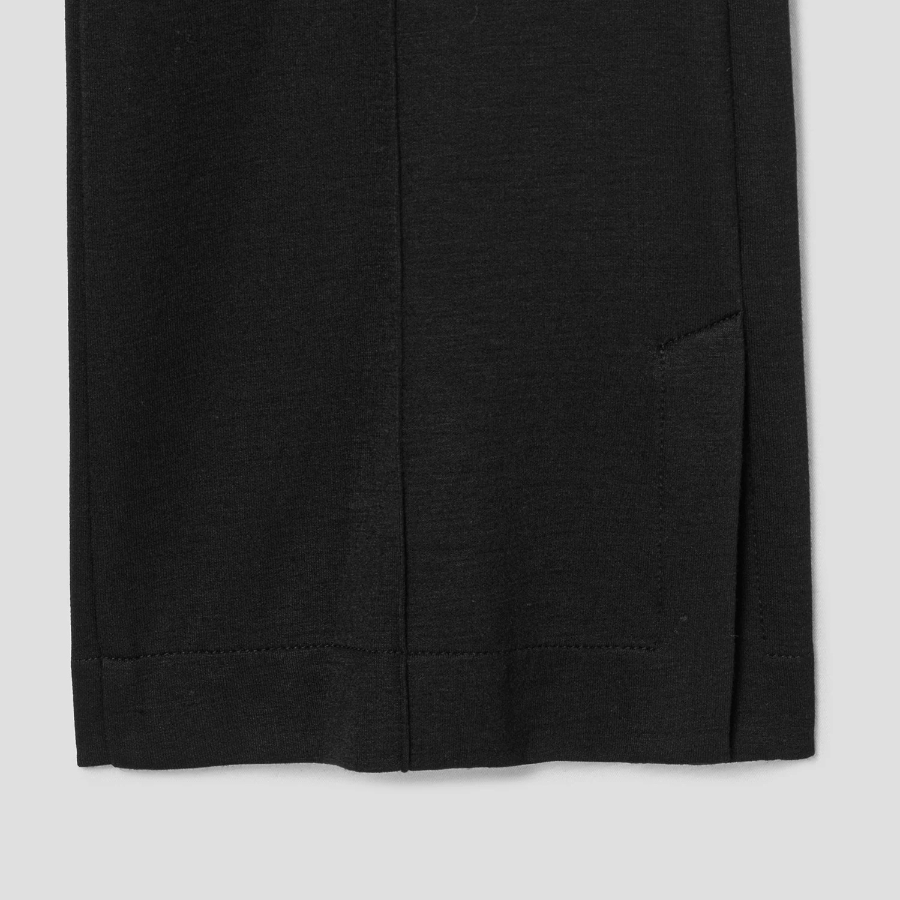 Theory Women Interlock Light Slim Trouser - Black