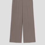 Theory Women Traceable Wool Wide Straight Trouser - Charcoal Melange